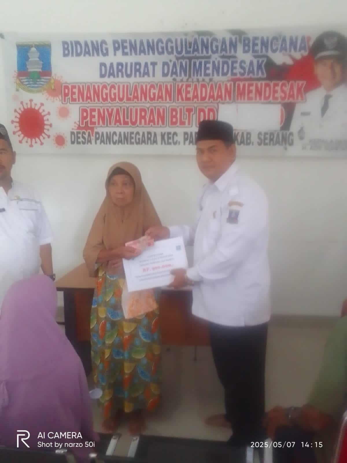 Pemerintah Desa Pancanegara Dalam Penyaluran BLT DD Tanpa Di Hadiri Babinkamtibmas dan Babinsa