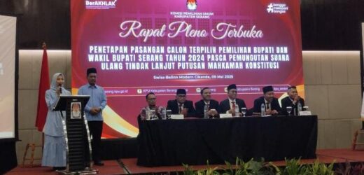 Ratu Rachmatuzakiyah dan Najib Hamas Resmi Menjadi Bupati dan Wakil Bupati Serang Terpilih