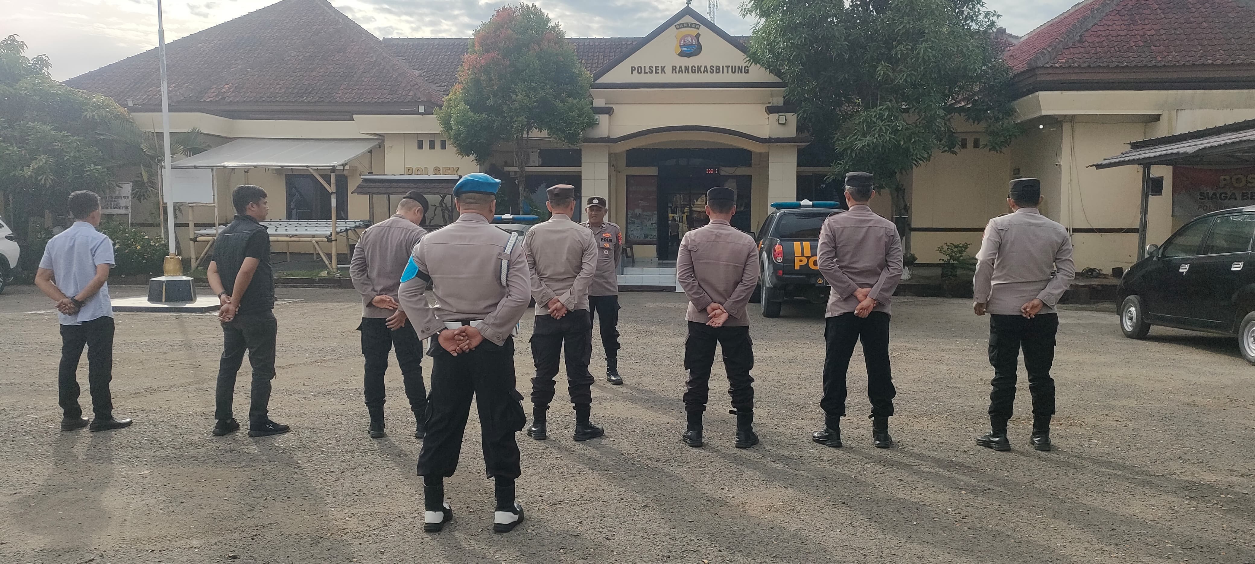 Kanit Binmas Polsek Rangkasbitung Polres Lebak Apel Pagi