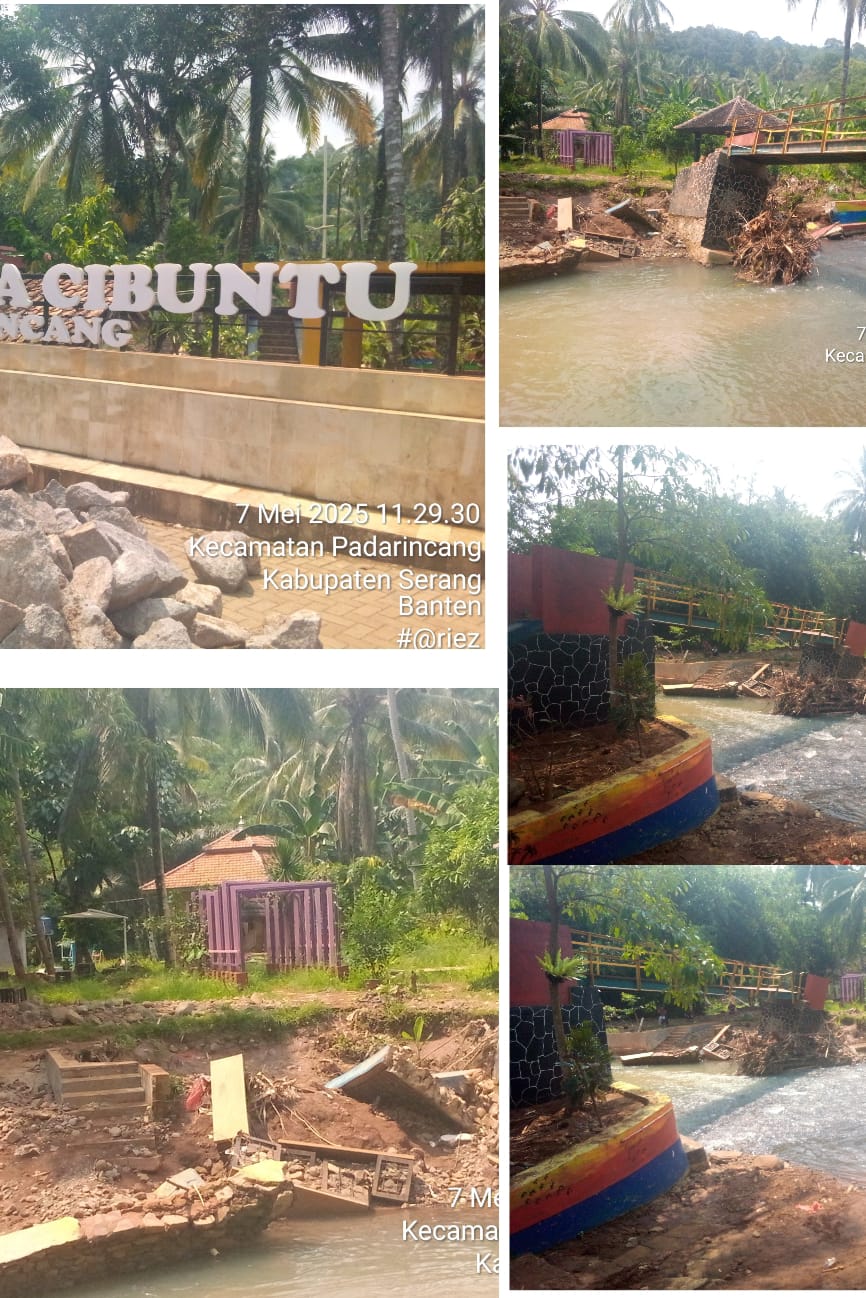 Taman Kacida Cibuntu Kelihatan Miris Setelah DiHajar Banjir Bandang Pada Tanggal 17 Maret 2025 Kemarin