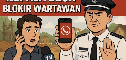 Kepala Desa kadudamas blokir beberapa kontak wartawan setelah mau di kompirmasi