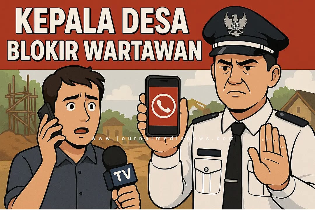Kepala Desa kadudamas blokir beberapa kontak wartawan setelah mau di kompirmasi