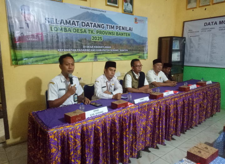 LOMBA DESA TINGKAT PROVINSI BANTEN TAHUN 2025 DI DESA KRAMAT LABAN KECAMATAN PADARINCANG KABUPATEN SERANG -BANTEN TANGGAL, 18 JUNI 2025 BERJALAN LANCAR DAN SUKSES
