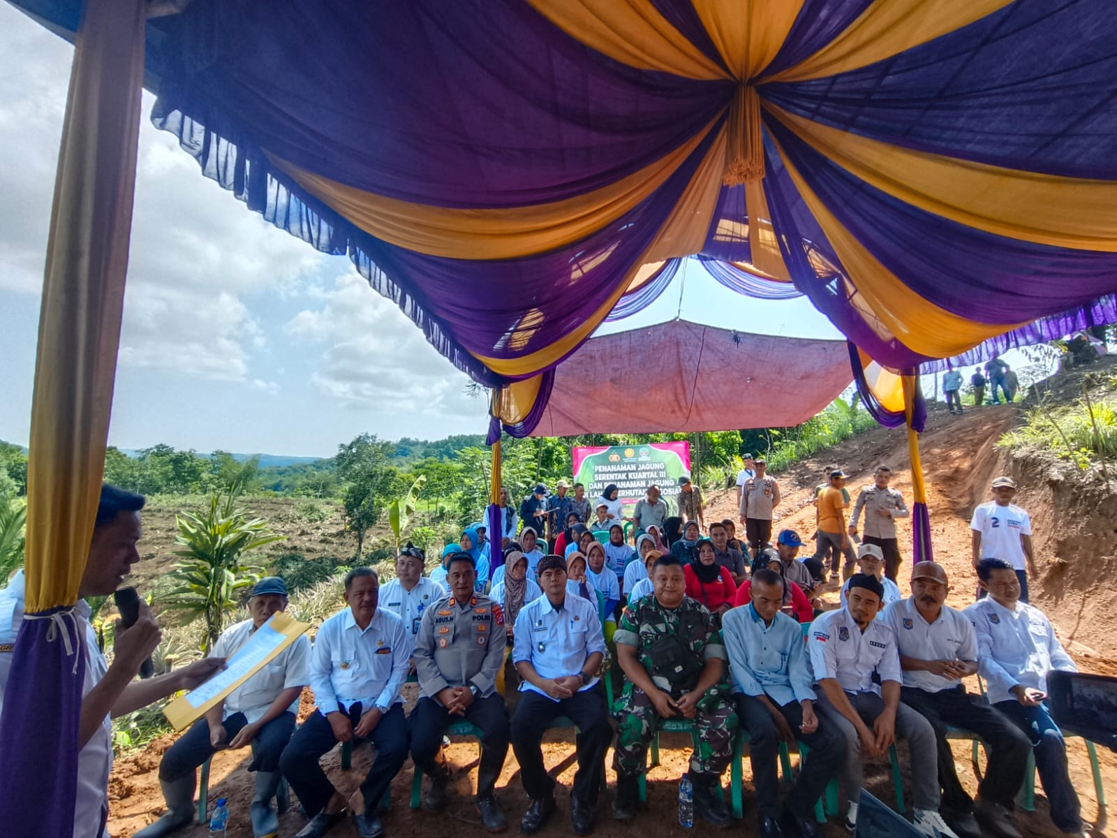 Polsek Bojongmanik Polres Lebak Penanaman Jagung Serentak Dukung Ketahanan Pangan Nasional