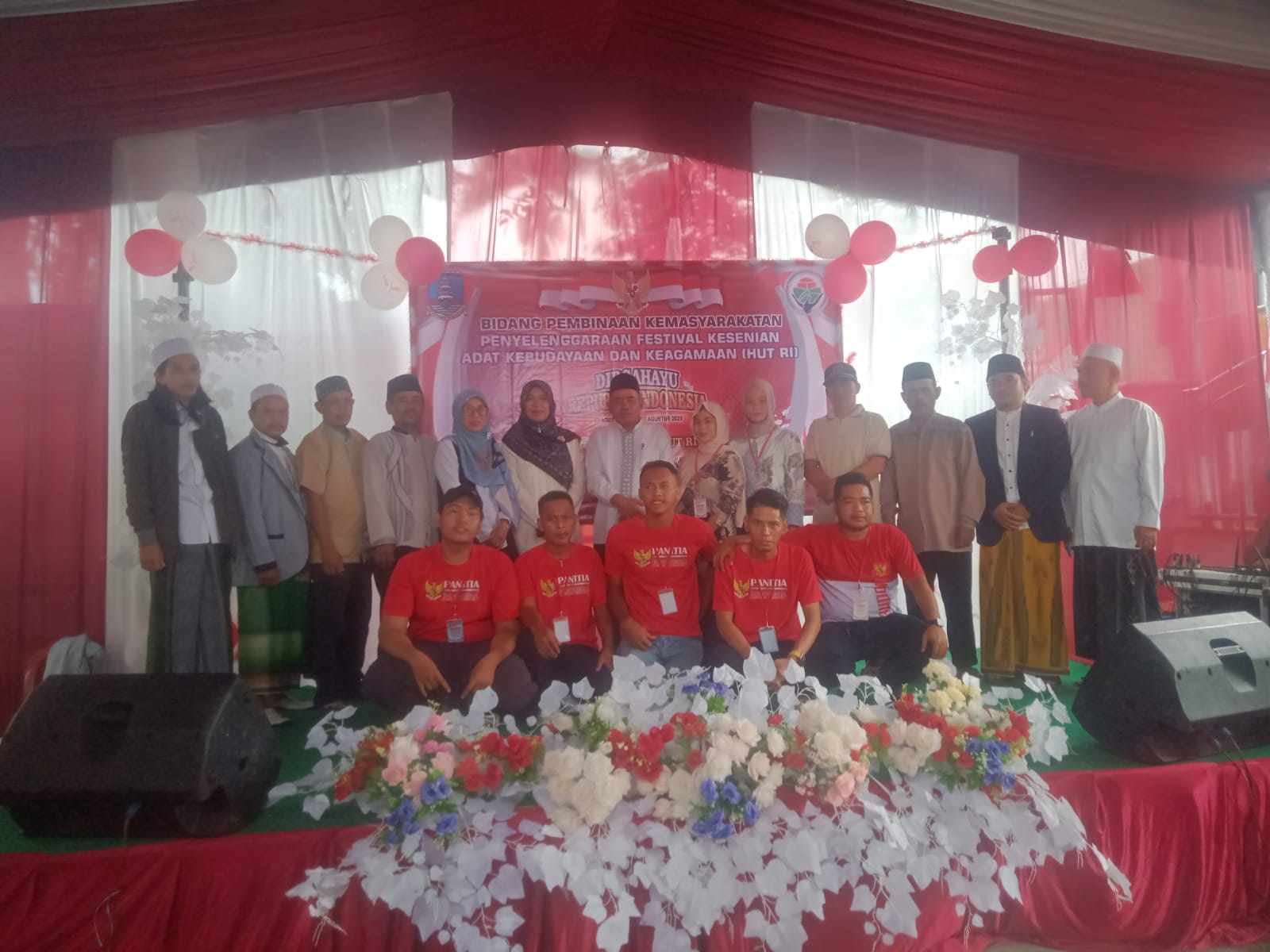 Festival kesenian adat.kebudayaan dan kegiatan keagamaan dalam rangka HUT RI ke_80 tahun