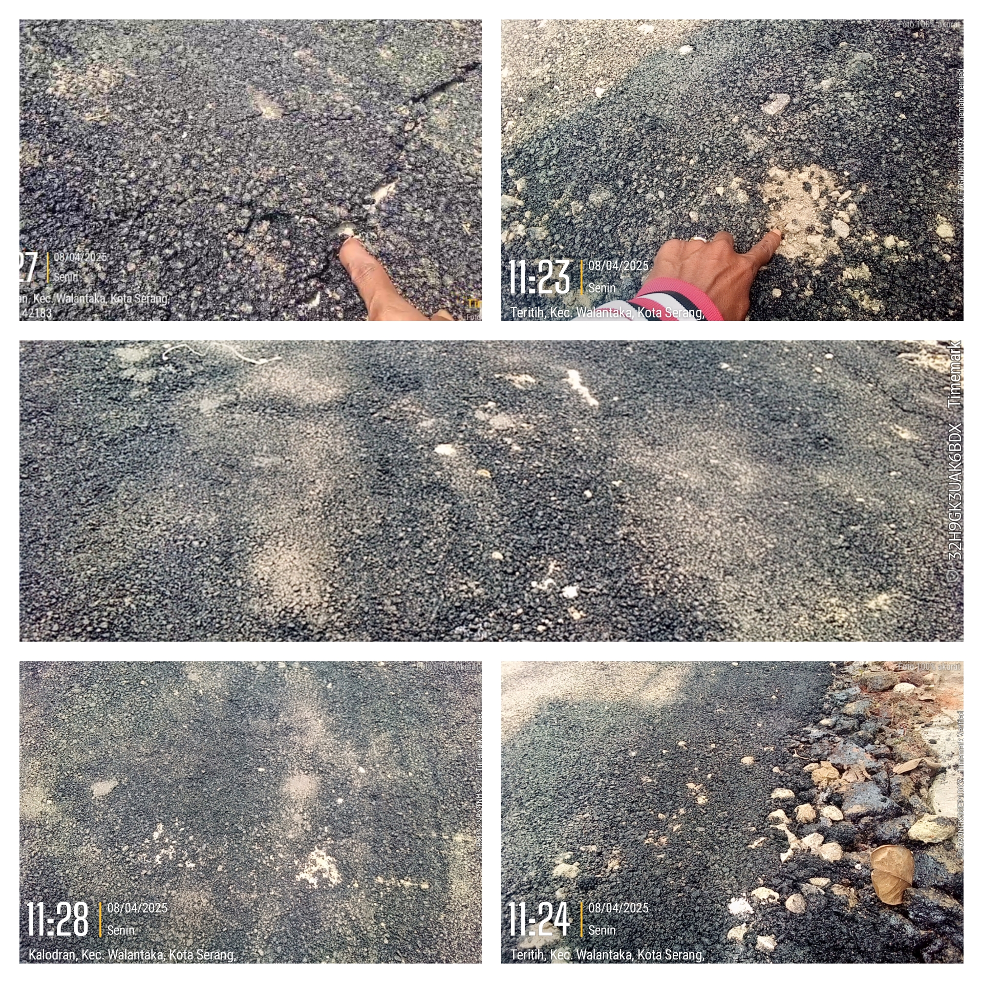 Pekerjaan Pemeliharaan Hotmix Dari Dinas Perkim Kota Serang diPerum Puri Anggrek DiSinyalir Baru Selesai Semalam Sudah Retak dan Dikerjakan Asal Jadi Tanpa Pentingkan Kualitas