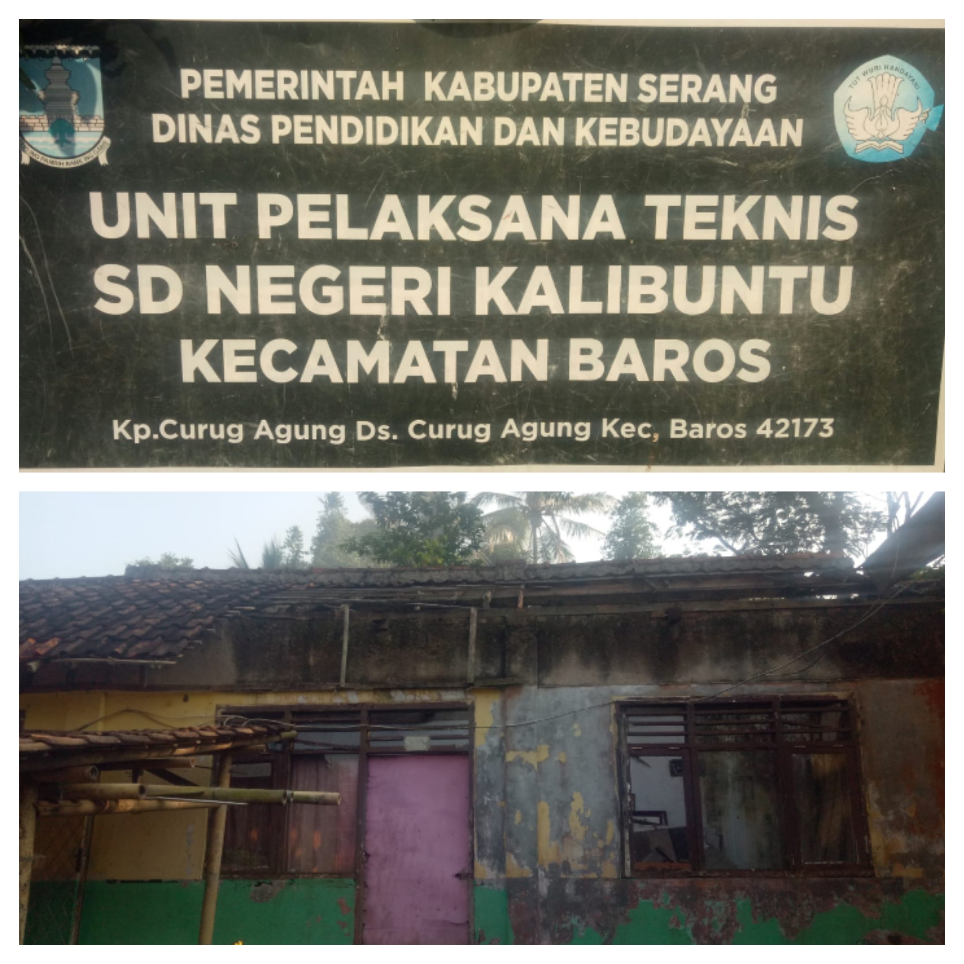 SD NEGERI KALIBUNTU KECAMATAN BAROS BUTUH 1 LOKAL RUANG KELAS BARU