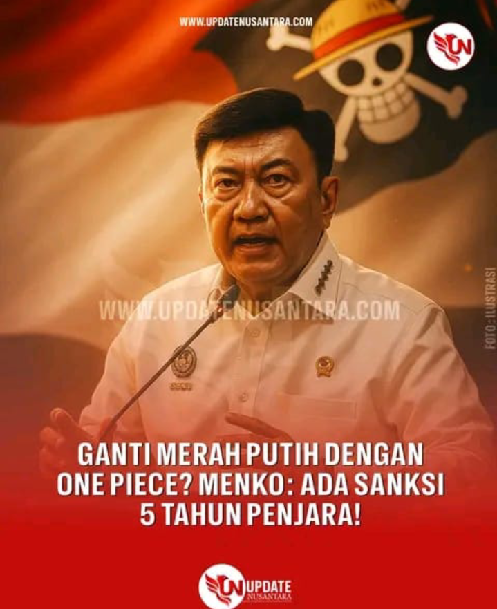 Menko Polkam: Mengibarkan Bendera One Piece Gantikan Merah Putih Bisa Dipidana