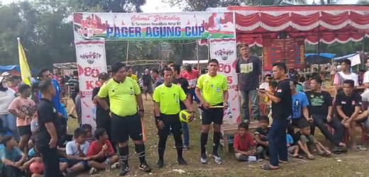 Dalam Rangka HUT RI Ke 80 Tahun ,Kelurahan Pageragung Adakan Turnamen Sepak Bola Antar Rukun Tetangga (RT)