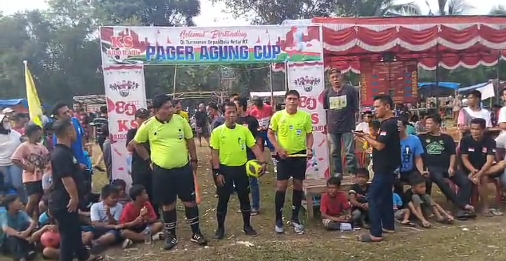 Dalam Rangka HUT RI Ke 80 Tahun ,Kelurahan Pageragung Adakan Turnamen Sepak Bola Antar Rukun Tetangga (RT)