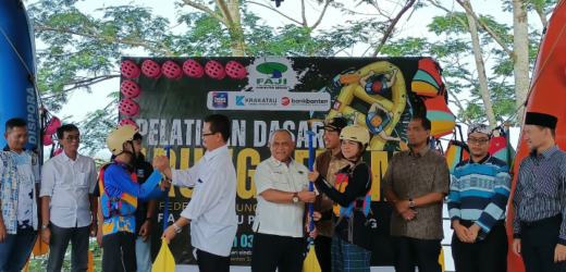 Pelatihan Dasar Arung Jeram FAJI Kabupaten Serang Resmi Dibuka di Bendungan Sindangheula
