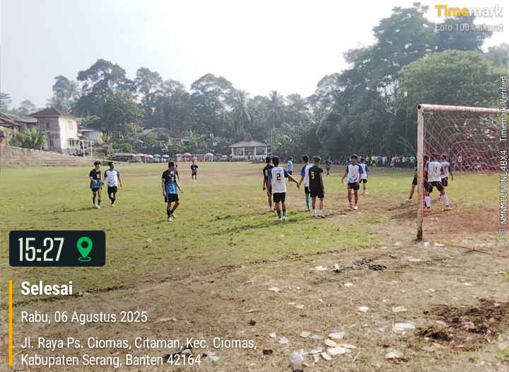 Meriahkan HUT RI Yang Ke – 80 Tahun ,Kecamatan Ciomas Mengadakan Turnamen Sepak Bola Antar Desa.