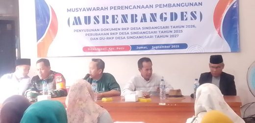 Musyawarah perencanaan musrembangdes  Desa Sindang sari