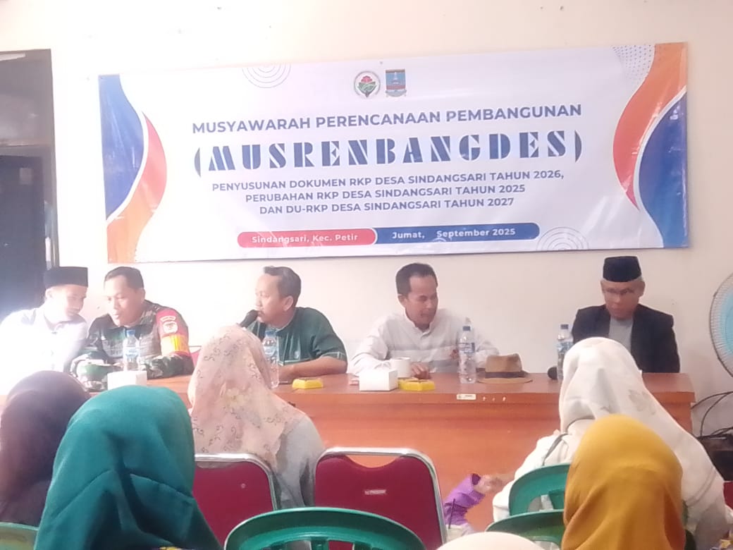 Musyawarah perencanaan musrembangdes Desa Sindang sari