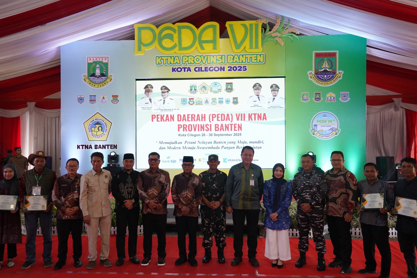 Danrem 064/MY Hadiri Pembukaan PEDA Ke-VII KTNA Provinsi Banten