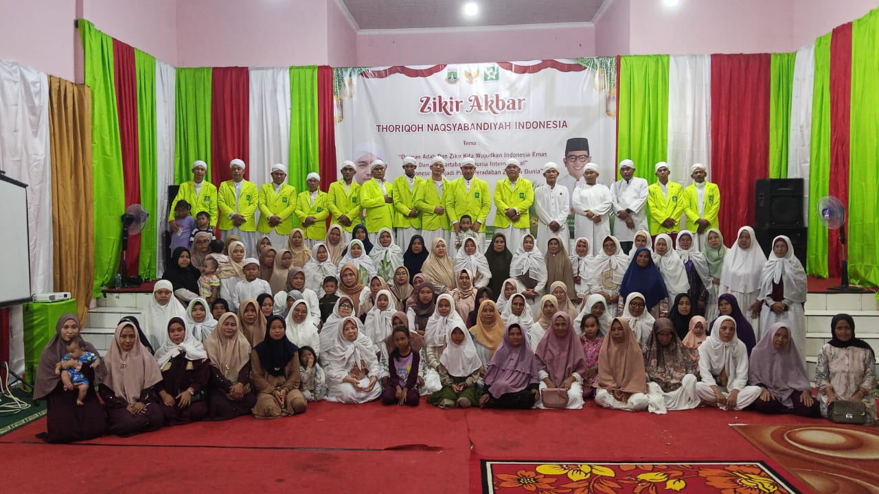Thoriqoh Naqsyabandiyah Indonesian Amirul Aulia Mursyidinal Balai Butari Laksanakan Kegiatan Dzikir Akbar dan Pengukuhan Pengurus