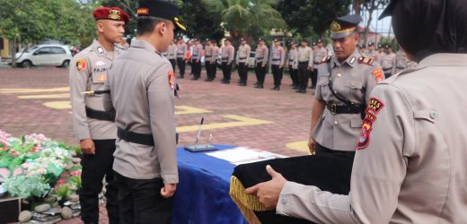 Jabatan Kapolsek Warunggunung dan Kapolsek Sobang Polres Lebak Resmi di Serahterimakan