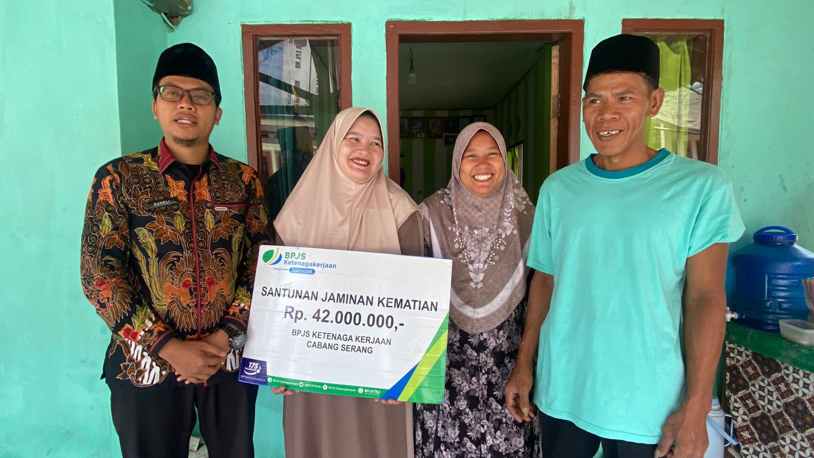 Marbot Masjid Dapat Santunan, Kades Suheli Serahkan Santunan Rp42 Juta kepada Ahli Waris