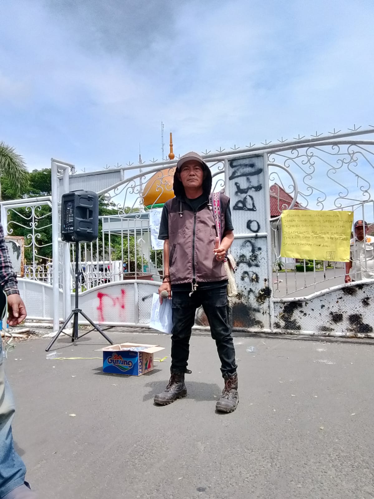 Soal Dugaan Penyimpangan Dana BOP, Koalisi Permak Banten Gelar Aksi di Dindik Serang