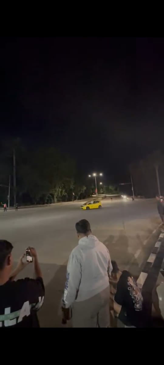 Wali Kota Cilegon Asik Ngevape Nonton Drift Ilegal Di jalan Nasional Kota Cilegon,Aktivis Angkat Bicara Ada Dukungan Serta Pembiaran
