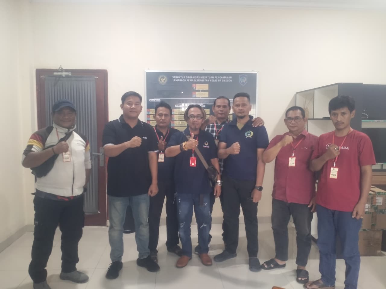 DEWAN PIMPINAN MARKAS BESAR PW BANTEN ORMAS KKPMP BERKUNJUNG KE LAPAS IIA CILEGON BANTEN