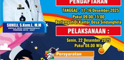 PEMBERITAHUAN! PROGRAM SUNAT GRATIS DESA SINDANGHEULA