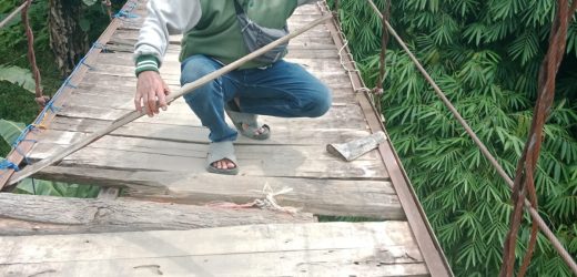 Pekerjaan Rehab Jembatan Gantung di Desa Sangiang Tanjung, Lebak Diduga Tidak Transparan dan Tidak Sesuai Spesifikasi