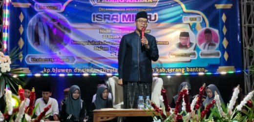Kades Sindangheula Hadiri Peringatan Isra Mi’raj di Masjid Jami’ Al-Ikhlas Beluwen