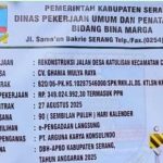 Proyek rekontruksi jalan desa katulisan kecamatan Cikeusal kabupaten serang disoroti aktivis.