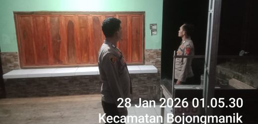 Polsek Bojongmanik Polres Lebak Gencar Patroli Malam Antisipasi Kejahatan Jalanan