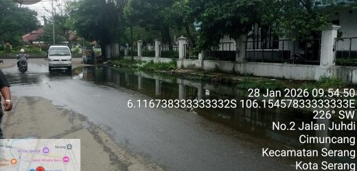 Jantung kota serang masih saja ada genangan air butuh tindakan cepat