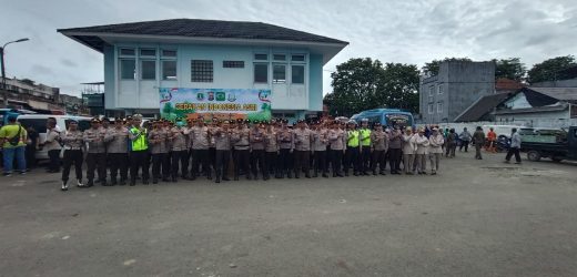 Dukung Program Presiden RI, Kapolres Lebak Bersama Forkopimda Gelar Gerakan Indonesia ASRI di Pasar Rangkasbitung