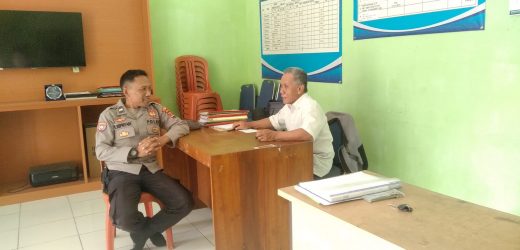 Kanit Binmas Polsek Bojongmanik Polres Lebak Temui Korwil Pertanian Kecamatan Bojongmanik Dukung Program Ketapang
