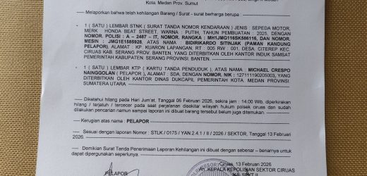 Telah Kehilangan STNK Motor: Bagi Yang Menemukan Diminta Hubungi Pemilik