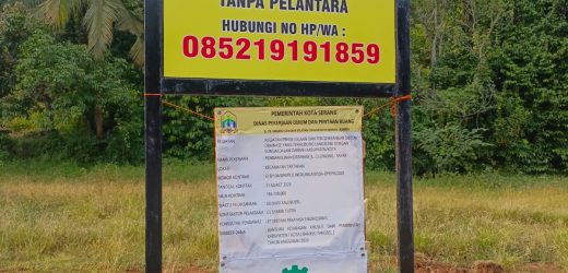 Projek Anggaran dari  APBD kota serang sudah mencederai nama dinas terkait