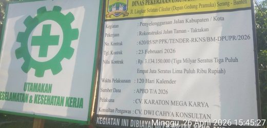 Aktifis Provinsi Banten Angkat Bicara Adanya Projek Milyaran Tanpa Pengawasan maksimal.