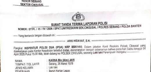 Warga Selaku Keluarga Korban Resmi Laporkan Dugaan Pelaku Pencurian HP Kepihak Polisi
