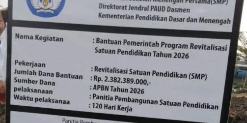 Projek Revitalisasi SMPN 1 Pamarayan Diduga Asal jadi Standar Spesifikasi matrial menjadi  pertanyaan