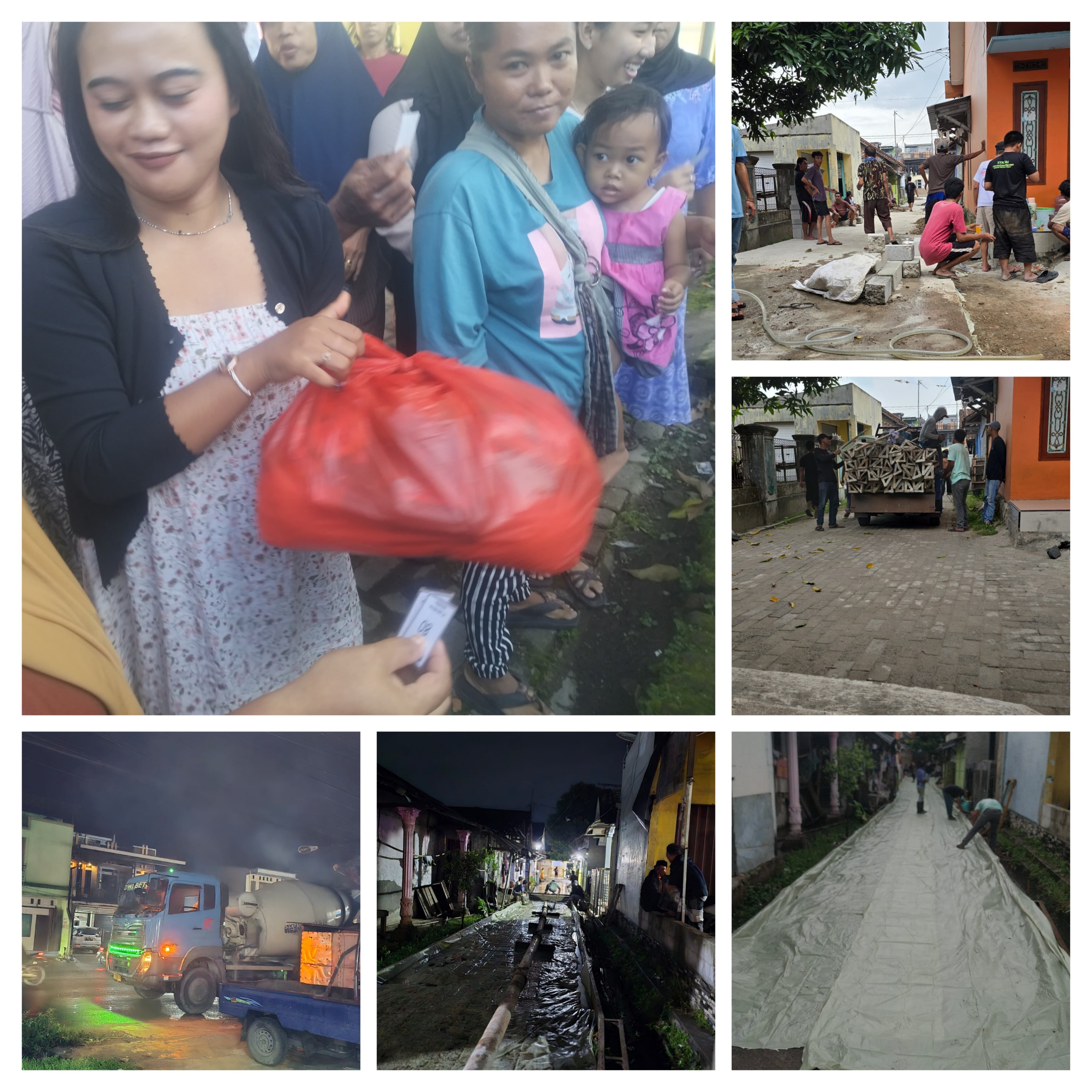 Warga Nambo Tegal Rasakan Manfaat Kehadiran PT Dwi Beton, Jalan dan Bantuan Sosial Tuai Apresiasi