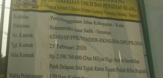 Projek 2.3 Milyar  diduga Gagal Kontruksi  Aktifis dan masyarakat   Mengecam akan  Turun Aksi