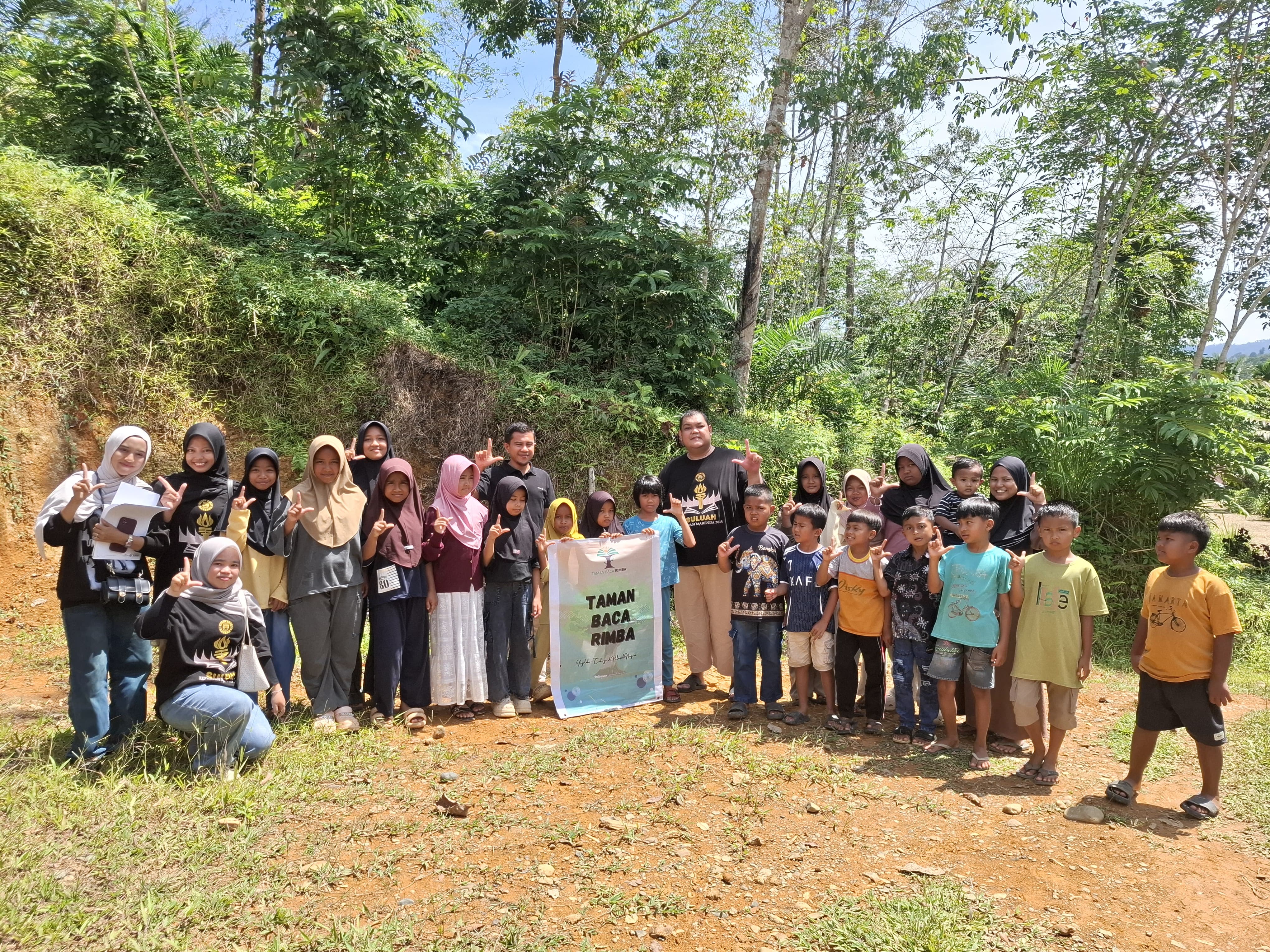 RELIMA Perpusnas RI Lokus Dharmasraya Hadir di Taman Baca Rimba, Nyalakan Cahaya Literasi dari Pelosok Negeri