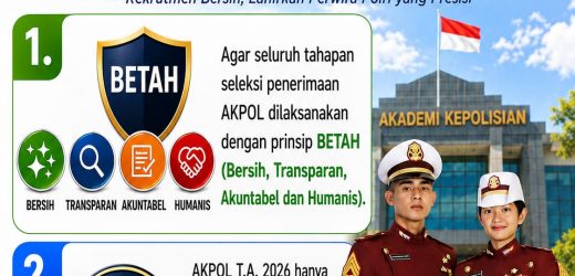 Polri pastikan tidak ada kuota khusus pada Penerimaan Taruna Akpol T.A 2026