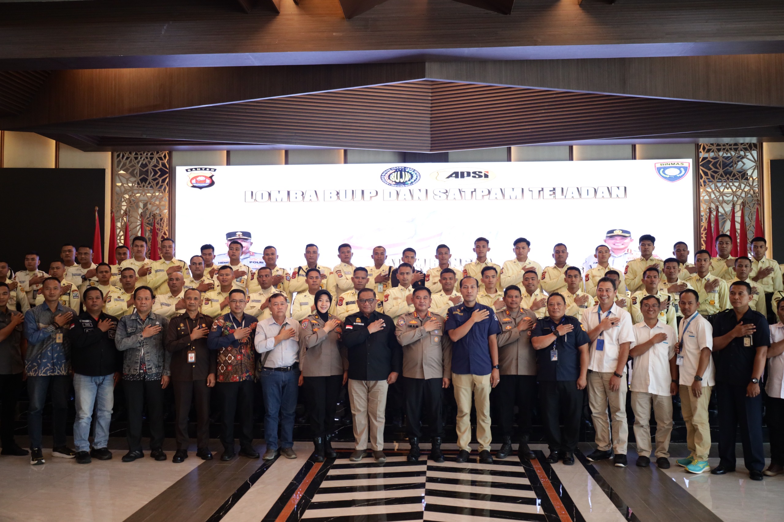 Lomba Satpam Teladan dan penilaian BUJP Tingkat Polda Banten dalam Rangka HUT Bhayangkara KE-80 Tahun 2026