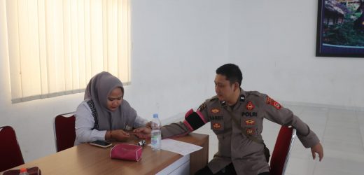 Polres Lebak Gelar Donor Darah Dalam Rangka HUT Bhayangkara Ke-80