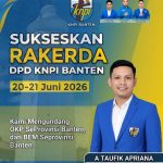 Sukses Gelar Rakerda I, Ketua Panitia KNPI Banten A. Taufik Apriana Apresiasi Dukungan Semua Pihak