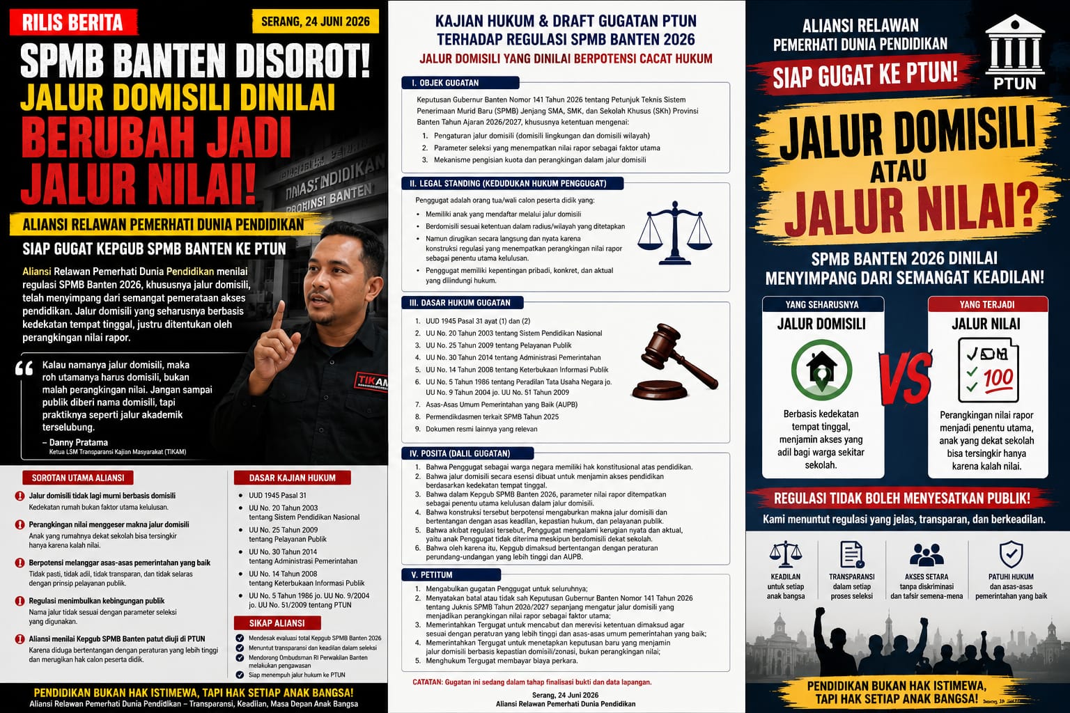 Aliansi Relawan Pemerhati Dunia Pendidikan : Siap Gugat Ke PTUN
