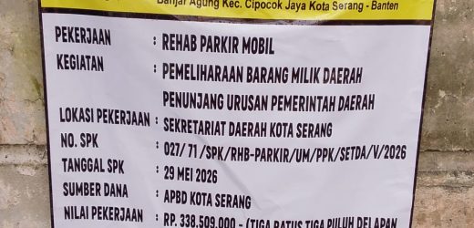 PENGUSAHA PEKERJAAN PROYEK REHAB PARKIR MOBIL PEJABAT PEMKOT SERANG AMATIRAN.