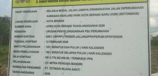 Warga antusias adanya Projek Rekonstruksi Betonisasi kawasan Highland park KSB  Atasi Macet dan Banjir
