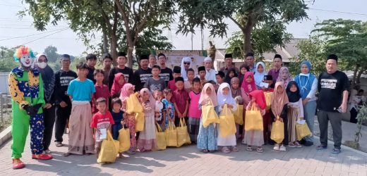 Warga Sukadana 1 adakan santunan yatim piatu sebanyak 30 anak.penuh haru dan khidmat