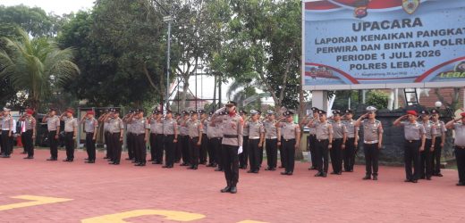 Kapolres Lebak: Kenaikan Pangkat Adalah Amanah untuk Pengabdian yang Lebih Baik